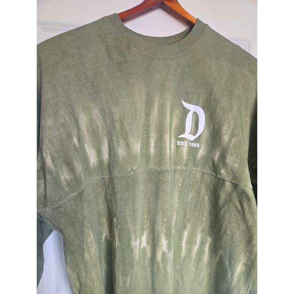 DisneyLand Resort Spirt Green Tie-Dye Long-Sleeve Oversized Jersey Medium - Picture 4 of 9